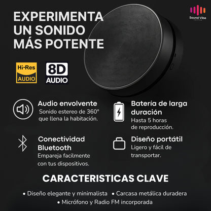 Parlante 8D: Vibra y Amplifica Superficies